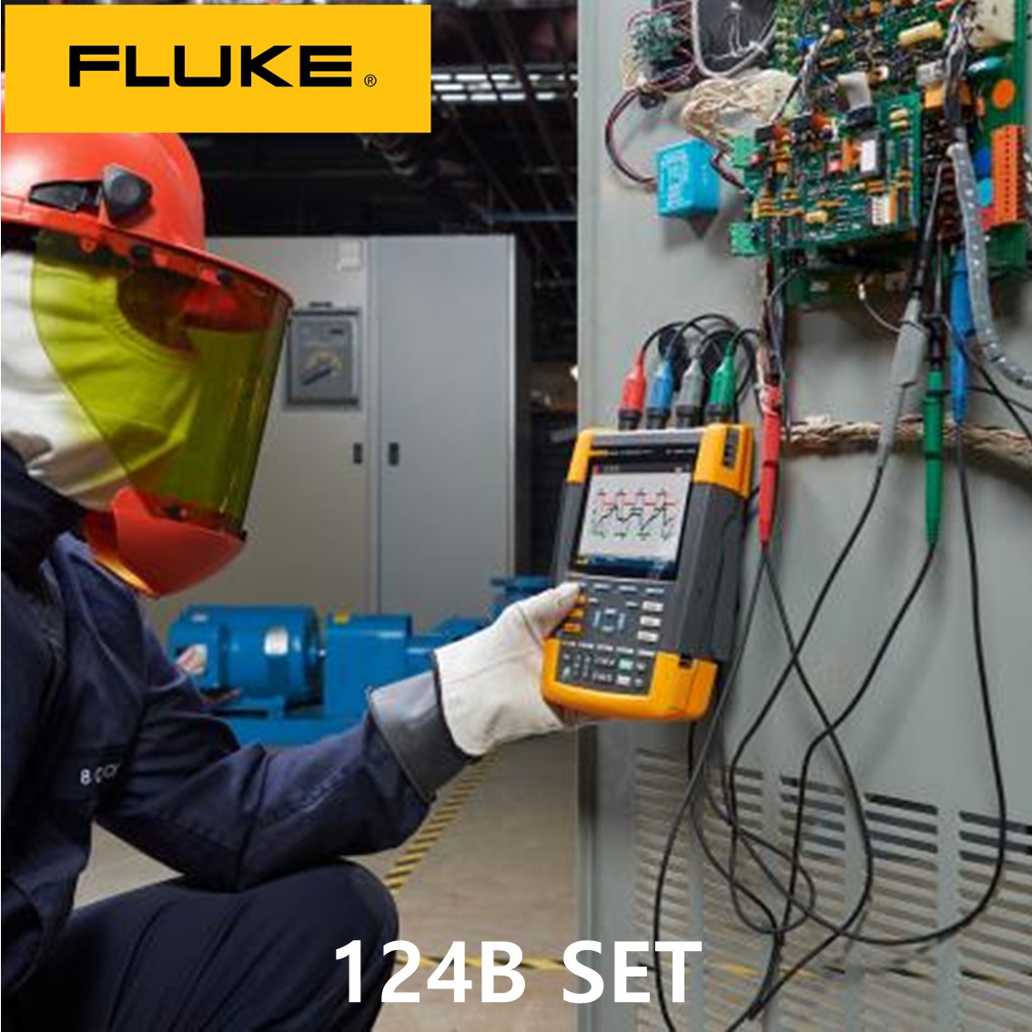 [ FLUKE 124B SET ] 플루크 스코프미터 세트, 휴대용 오실로스코프(40MHZ)