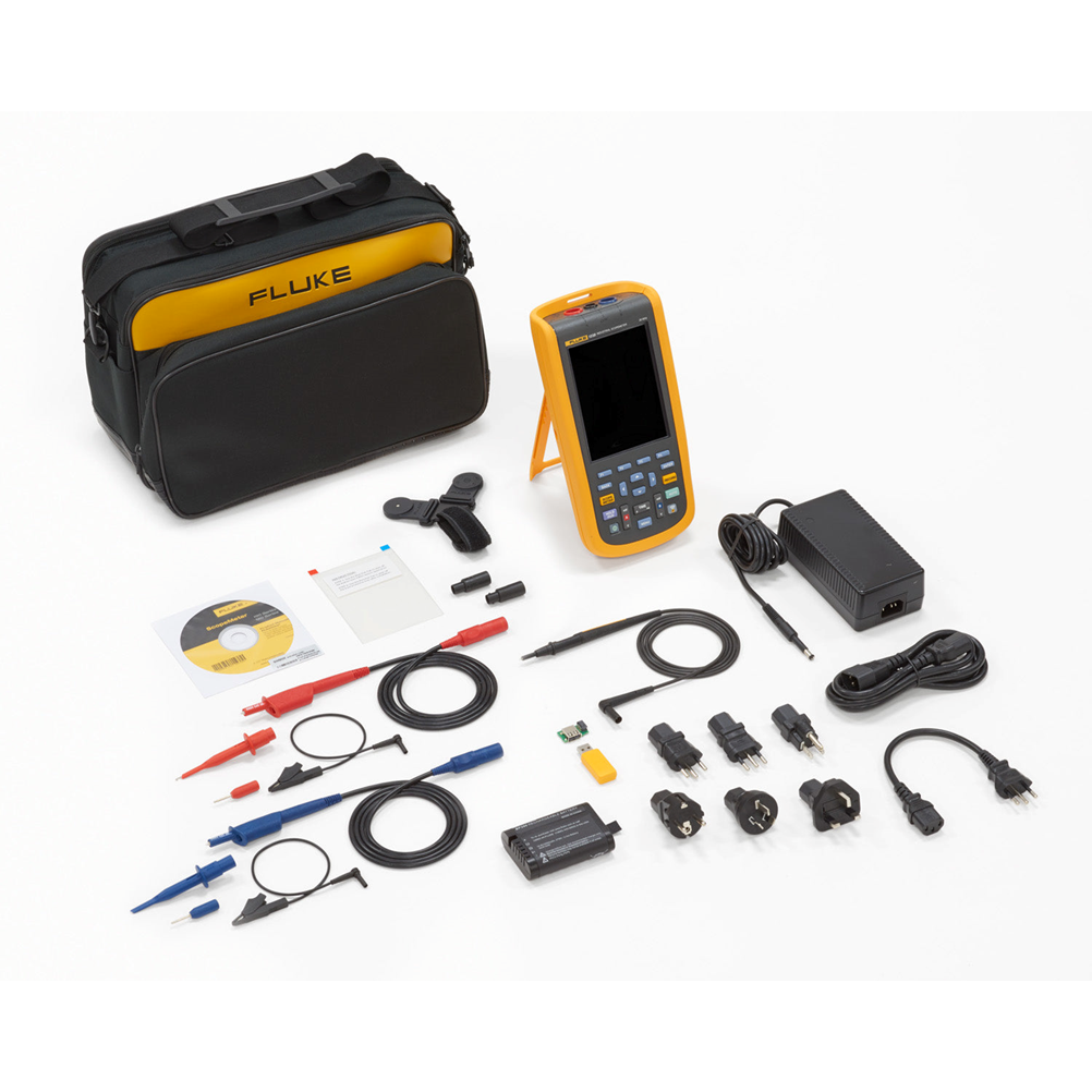 FLUKE 124B SET  정품 플루크 스코프미터 세트, 휴대용 오실로스코프(40MHZ)