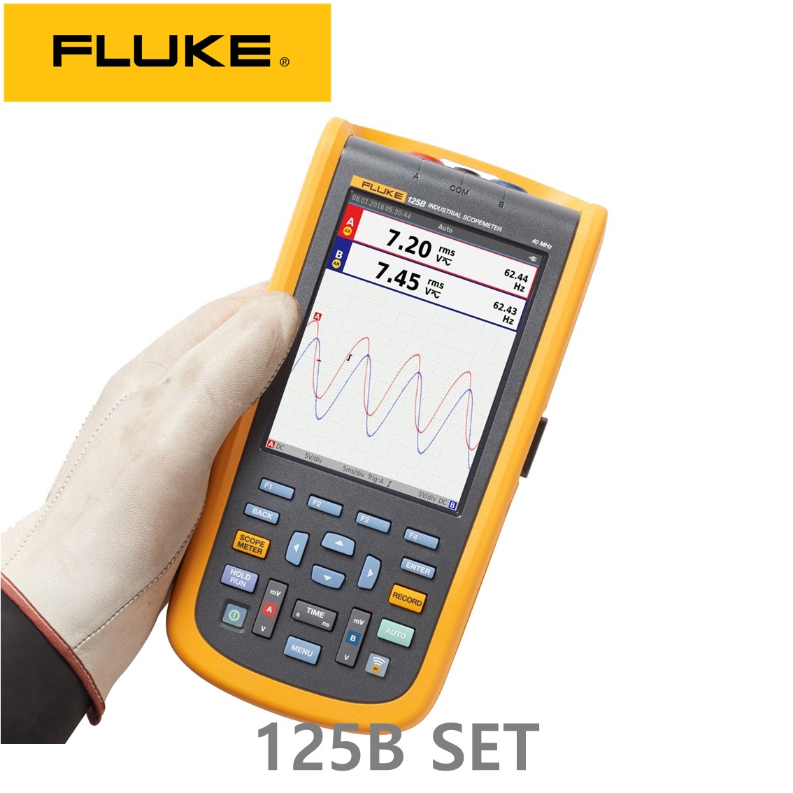 [ FLUKE 125B SET ] 플루크 스코프미터 세트, 휴대용 오실로스코프(40MHZ)