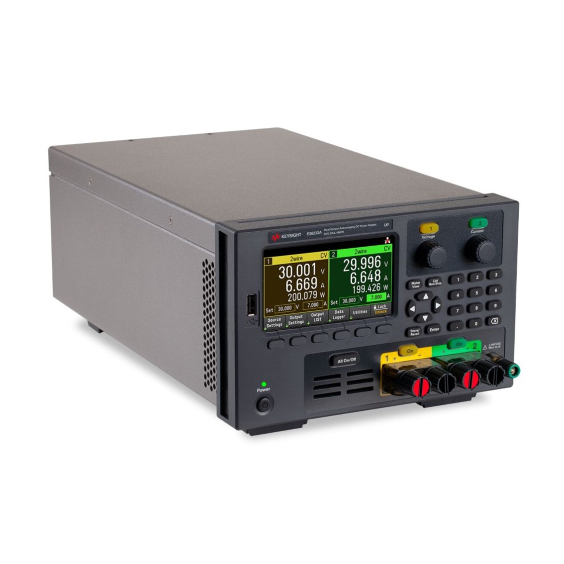 KEYSIGHT E36233A  DC파워서플라이 2채널/30V/20A/400W DC전원공급기