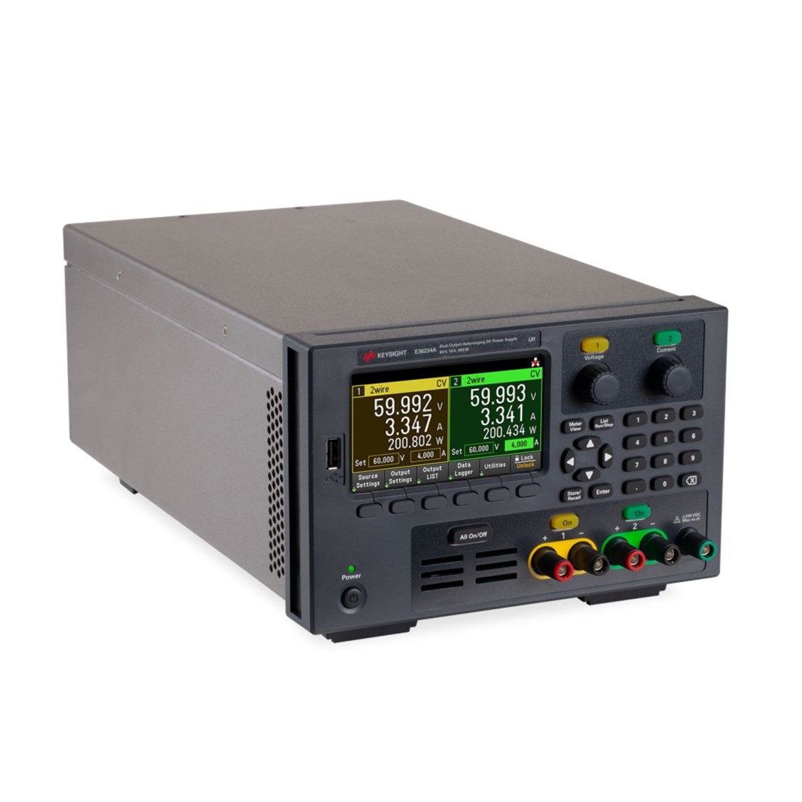 KEYSIGHT E36234A  2채널/60V/10A/400W DC전원공급기