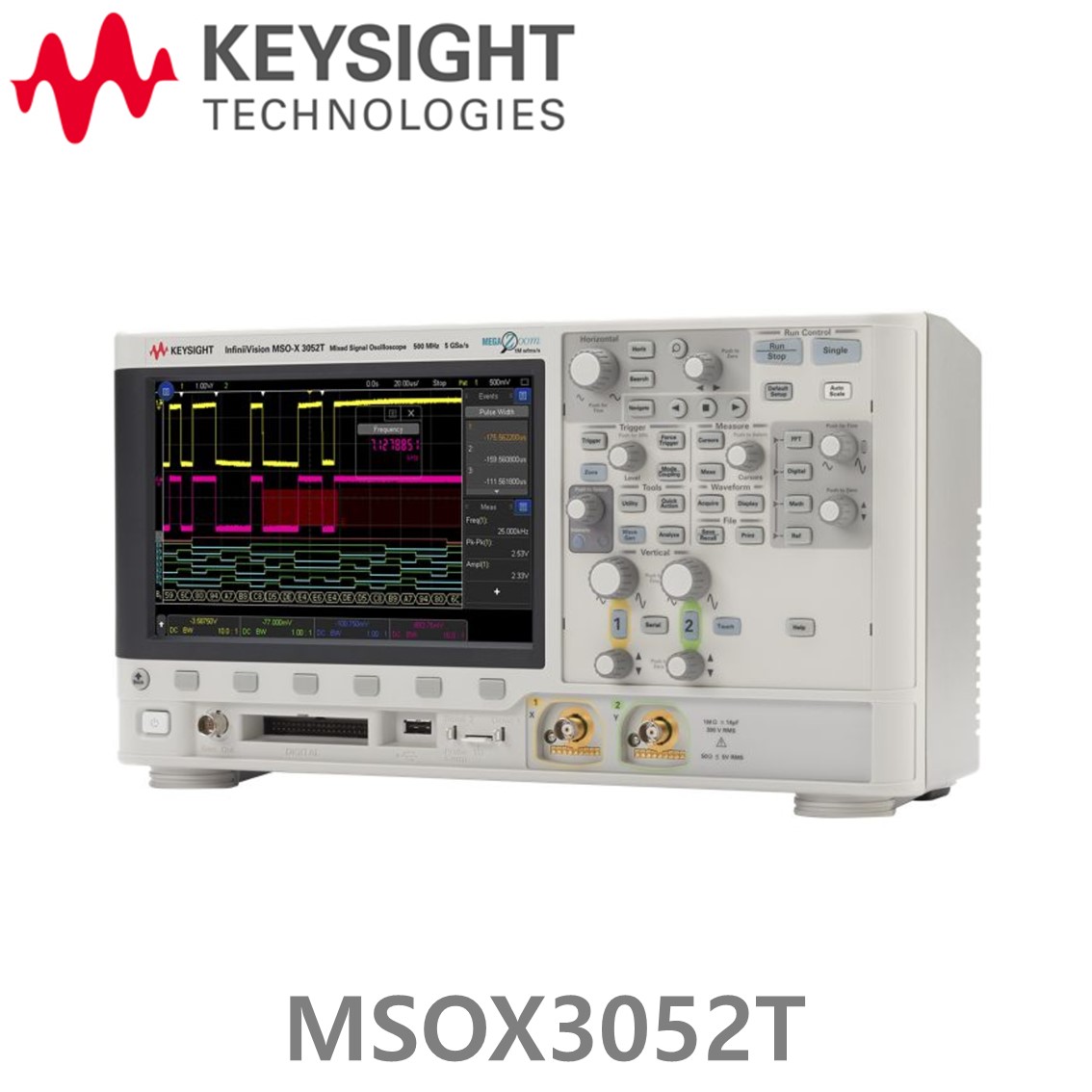 [ KEYSIGHT MSOX3052T ] 키사이트 오실로스코프 500MHz, 2채널, 디지털 16채널