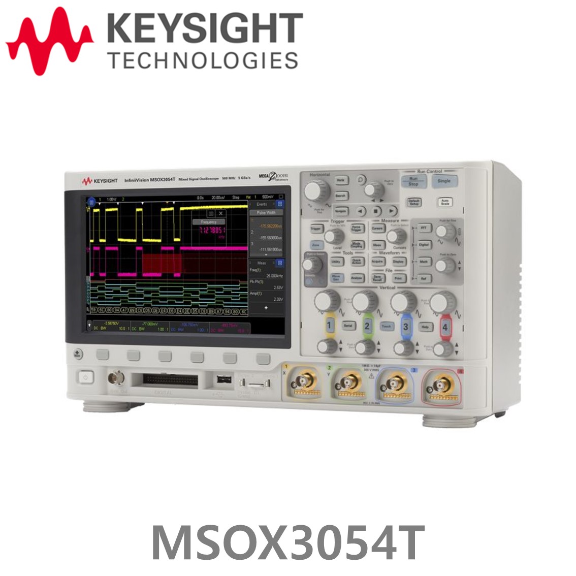 [ KEYSIGHT MSOX3054T ] 키사이트 오실로스코프 500MHz, 4채널, 디지털 16채널