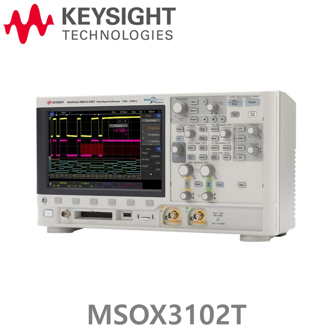 [ KEYSIGHT MSOX3102T ] 키사이트 오실로스코프 1GHz, 2채널, 디지털 16채널