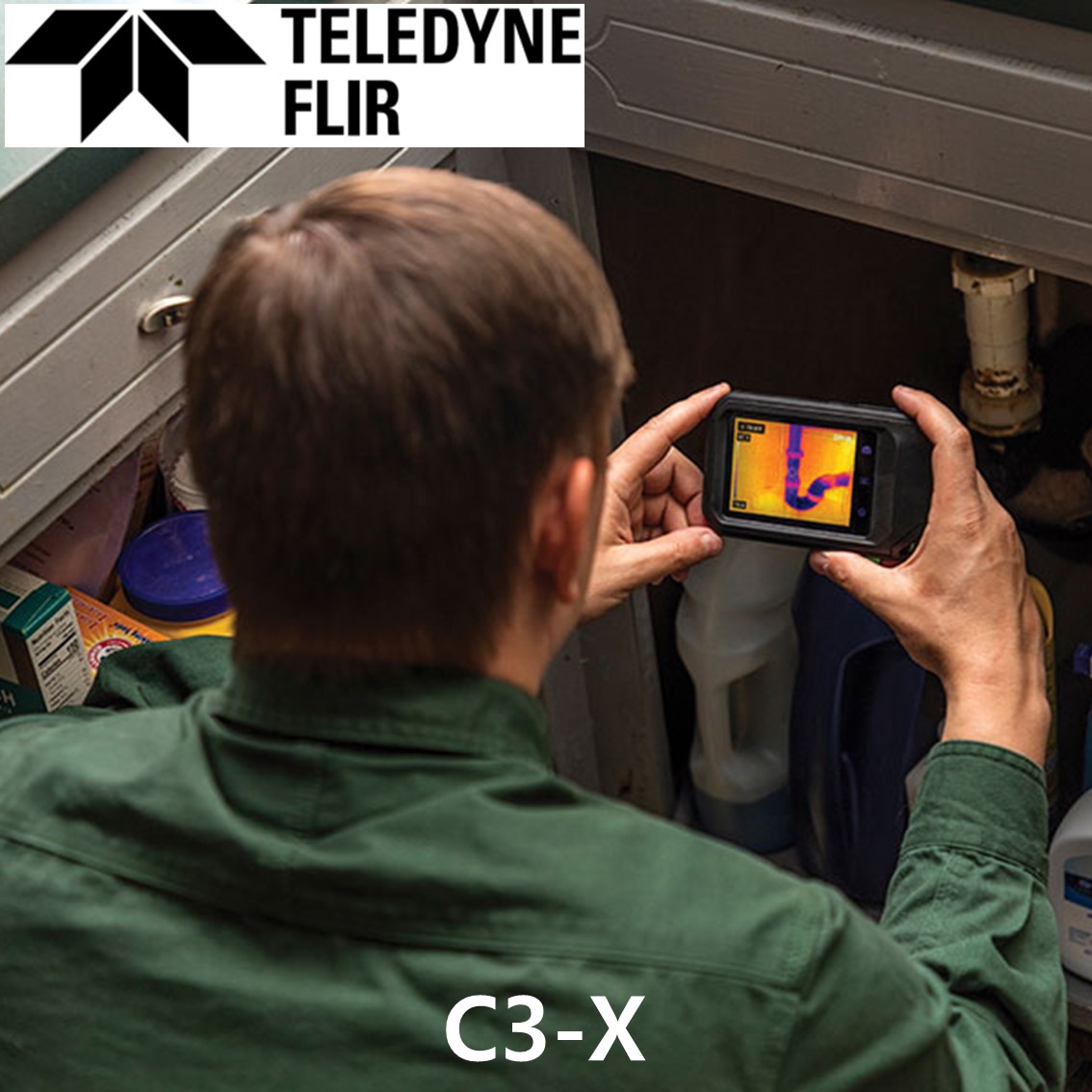 FLIR C3-X 플리어 소형 열화상카메라 (-20~300C),128×96
