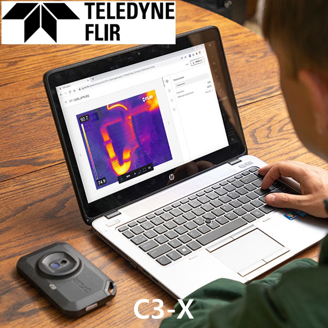 FLIR C3-X 플리어 소형 열화상카메라 (-20~300C),128×96