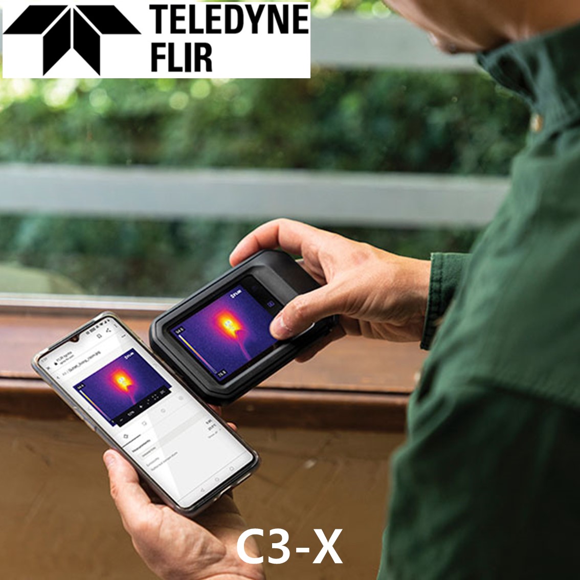 FLIR C3-X 플리어 소형 열화상카메라 (-20~300C),128×96
