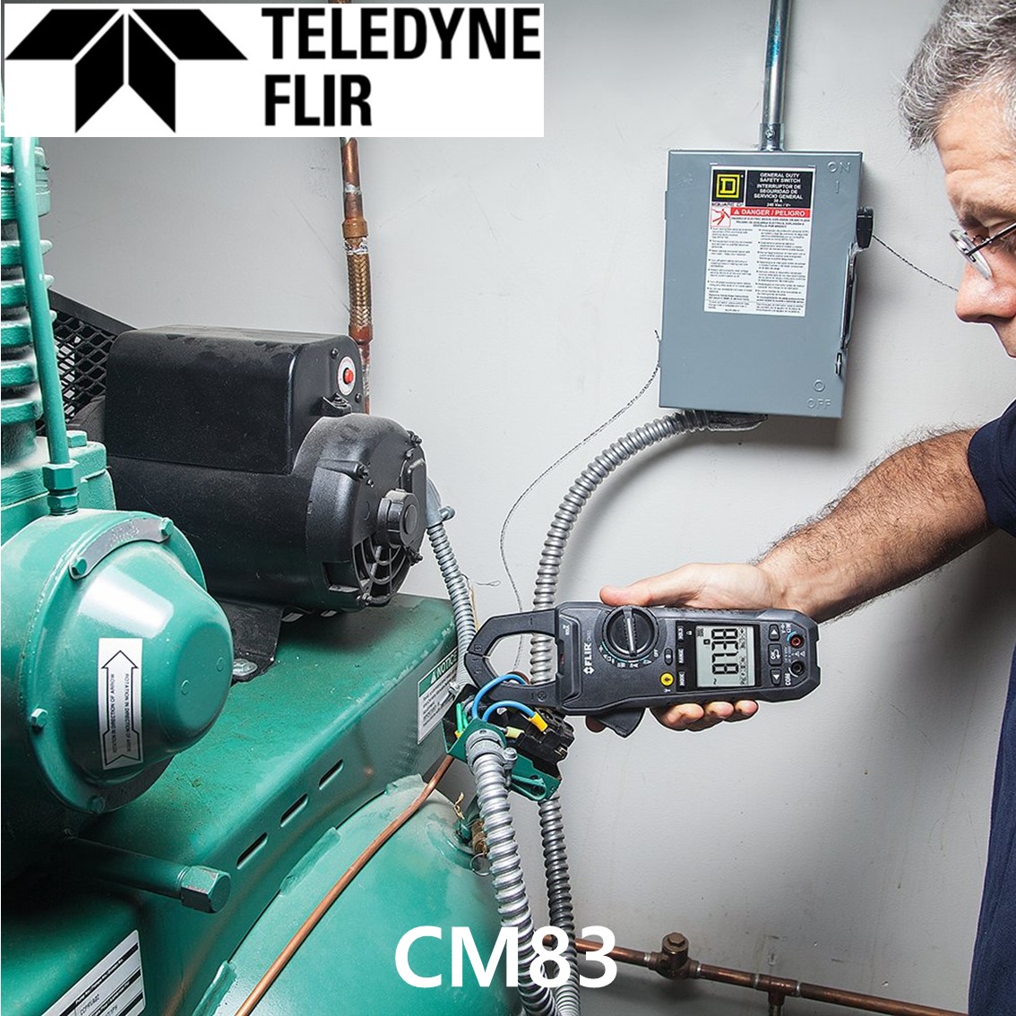 FLIR CM83  플리어 블루투스 파워클램프미터 AC/DC 600A, TRUE-RMS, 고조파측정