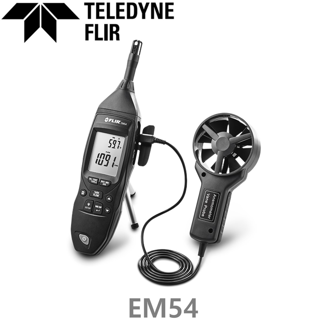 [ FLIR EM54 ] 플리어 다기능 실내환경측정기, 풍속계, 온도계, 습도계 EM54