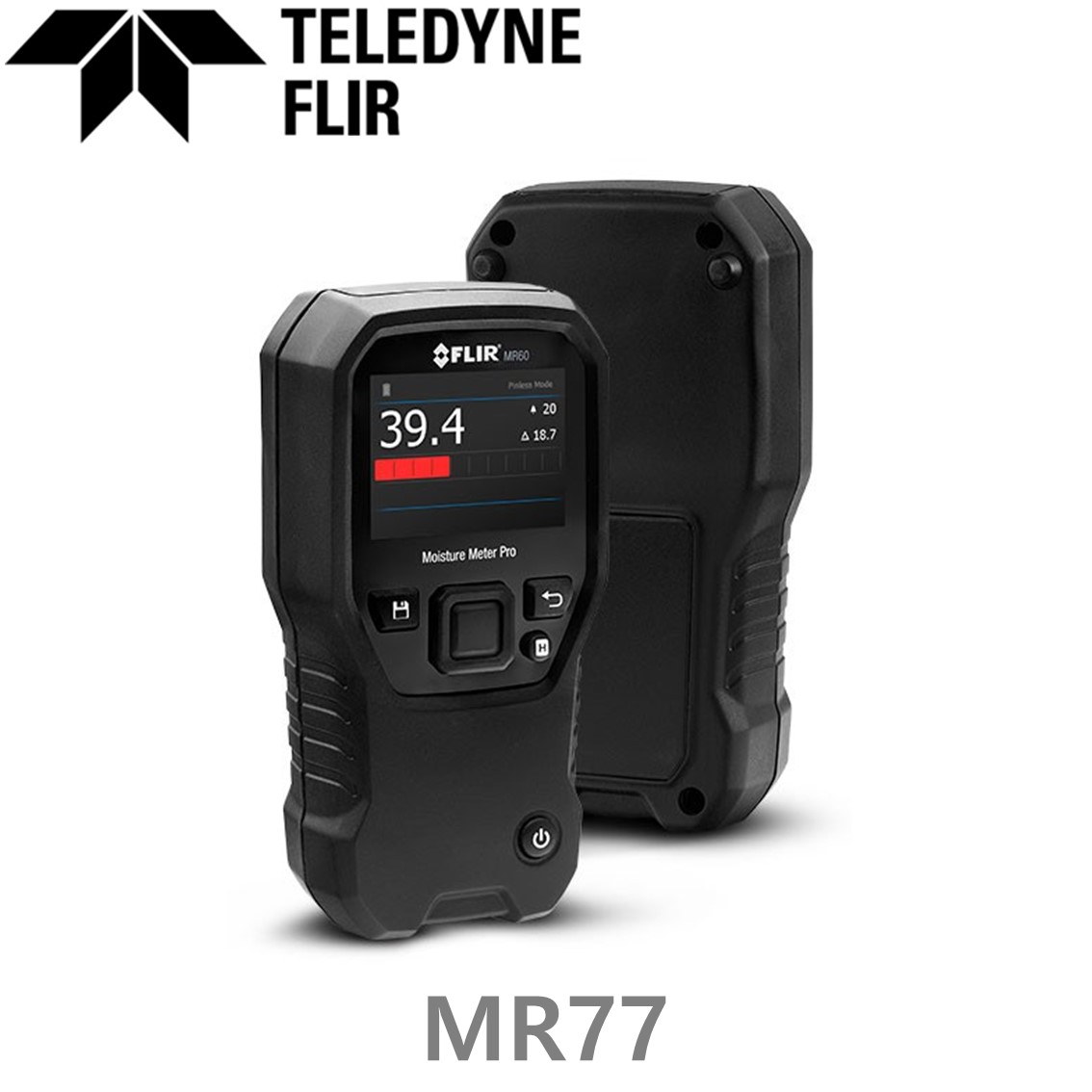 [ FLIR MR77 ] 플리어 전문가용 목재수분측정기(무핀,탐침), 온습도계, 이슬점, 응축점, 적외선온도계