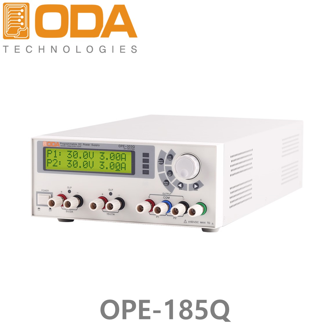 [ ODA ] OPE-185Q  ±18V/5A x 2채널, 5V/2A x 1채널, 15V/1A x 1채널, 리니어 프로그래머블 DC 파워서플라이 180W