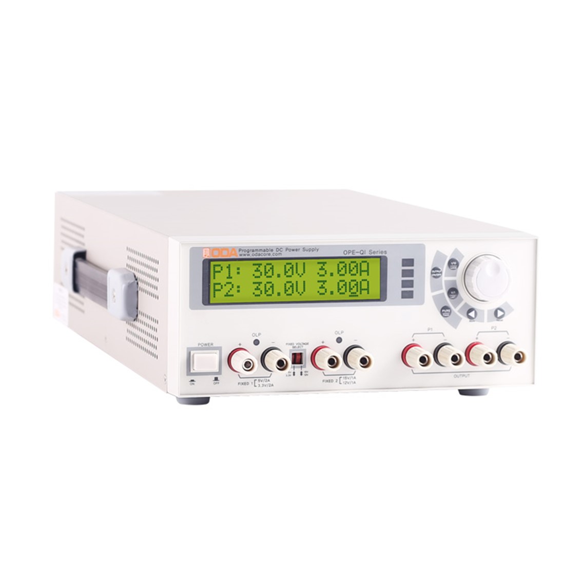 ODA OPE-185QI  DC파워서플라이 ±18V/5A x 2채널, 5V(or 3.3V)/2A x 1채널, 15V(or 12V)/1A x 1채널 180W  DC전원공급기