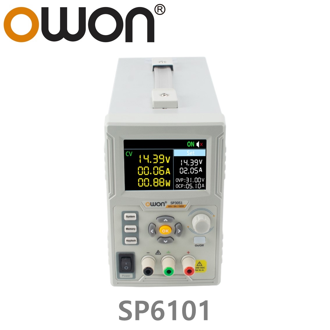 [ OWON ] SP6101 프로그래머블 스위칭 DC파워서플라이, 60V-10A, 150W, 1CH DC전원공급장치