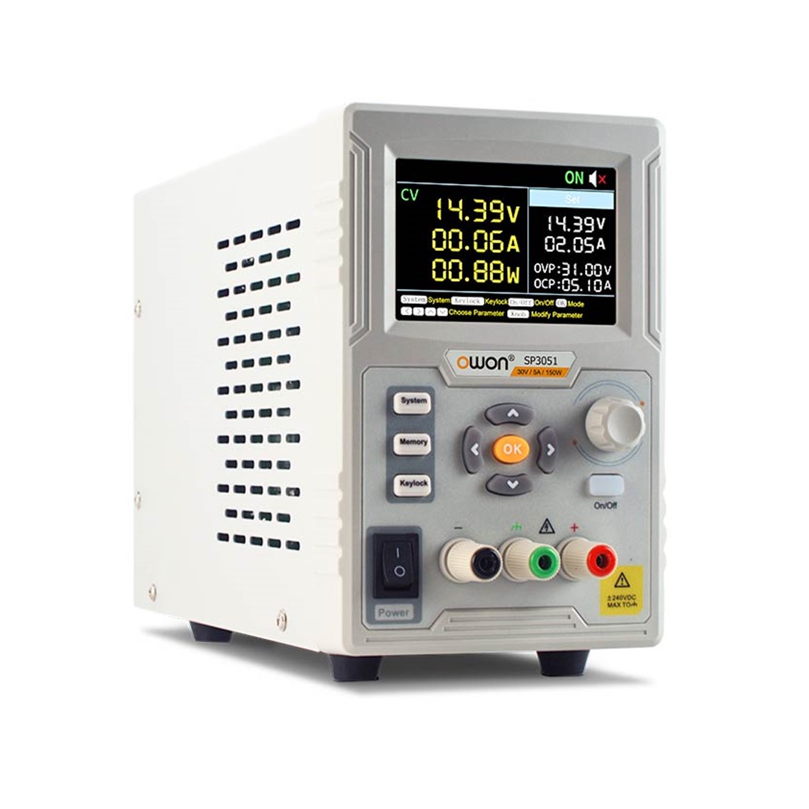 OWON SP3103  스위칭 DC파워서플라이 30V-10A, 300W, 1CH DC전원공급장치