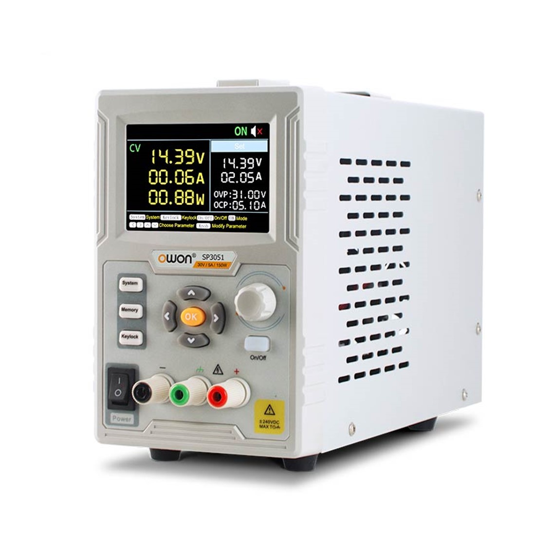 OWON SP3103  스위칭 DC파워서플라이 30V-10A, 300W, 1CH DC전원공급장치