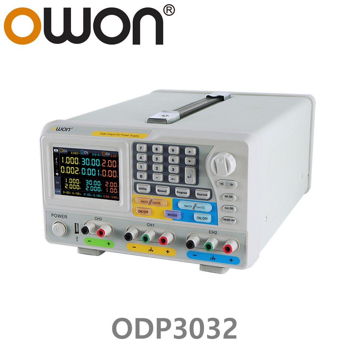 [ OWON ] ODP3032 프로그래머블 DC파워서플라이 30V-3A, 2CH, 5V-3A, DC전원공급장치