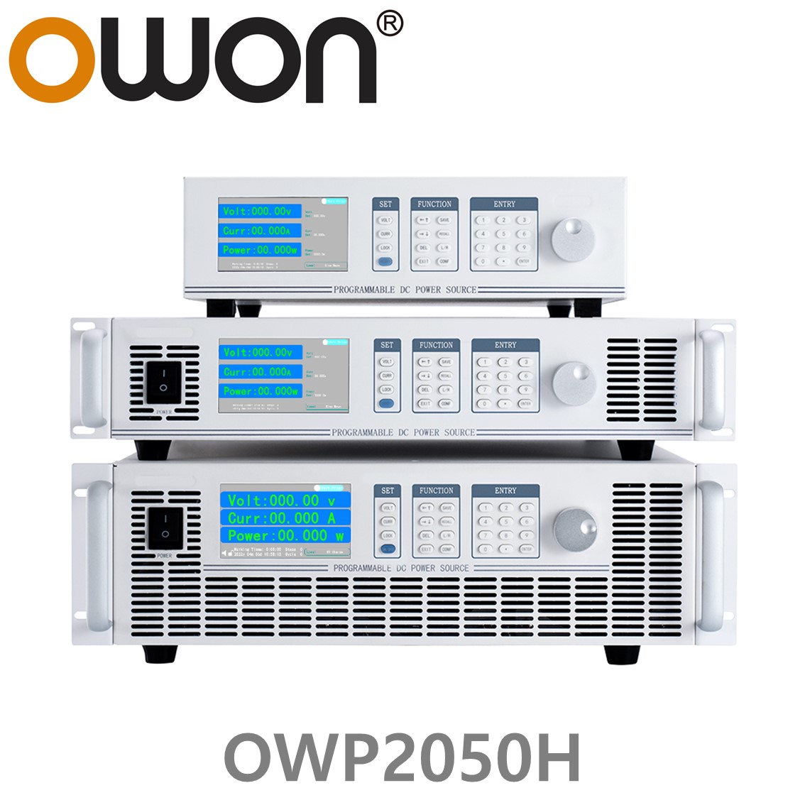 [ OWON ] OWP2050H 고전력 DC파워서플라이, 0-500.00V / 0-9.0000A / 2000.0W DC전원공급장치