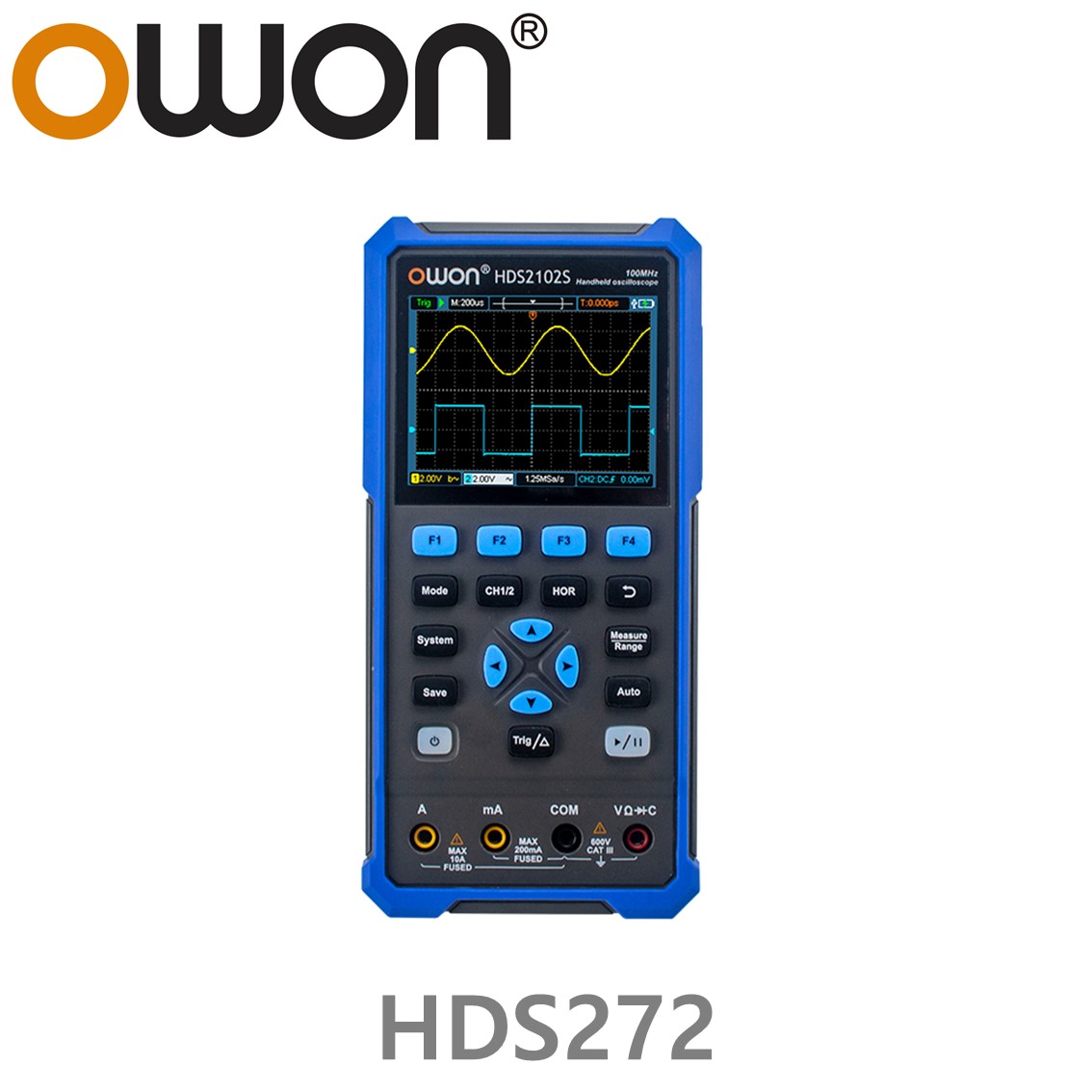[ OWON ] HDS272 휴대용 디지탈 오실로스코프 70MHz, 2CH, 125MS/s