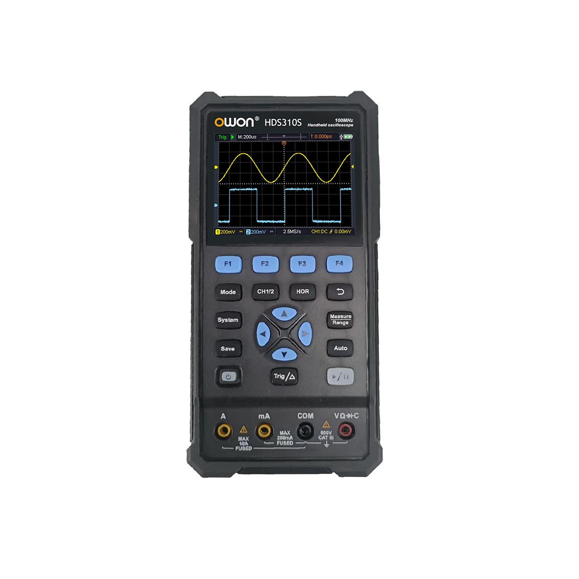 OWON HDS310S 휴대용 디지탈 오실로스코프 100MHz, 2CH, 500MS/s