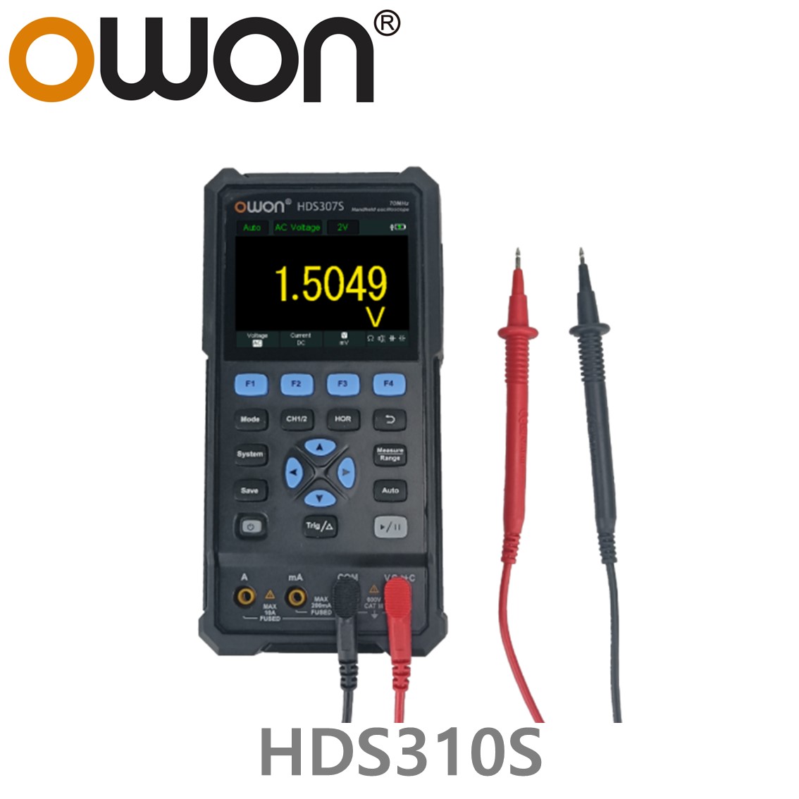 [ OWON ] HDS310S 휴대용 디지탈 오실로스코프 100MHz, 2CH, 500MS/s