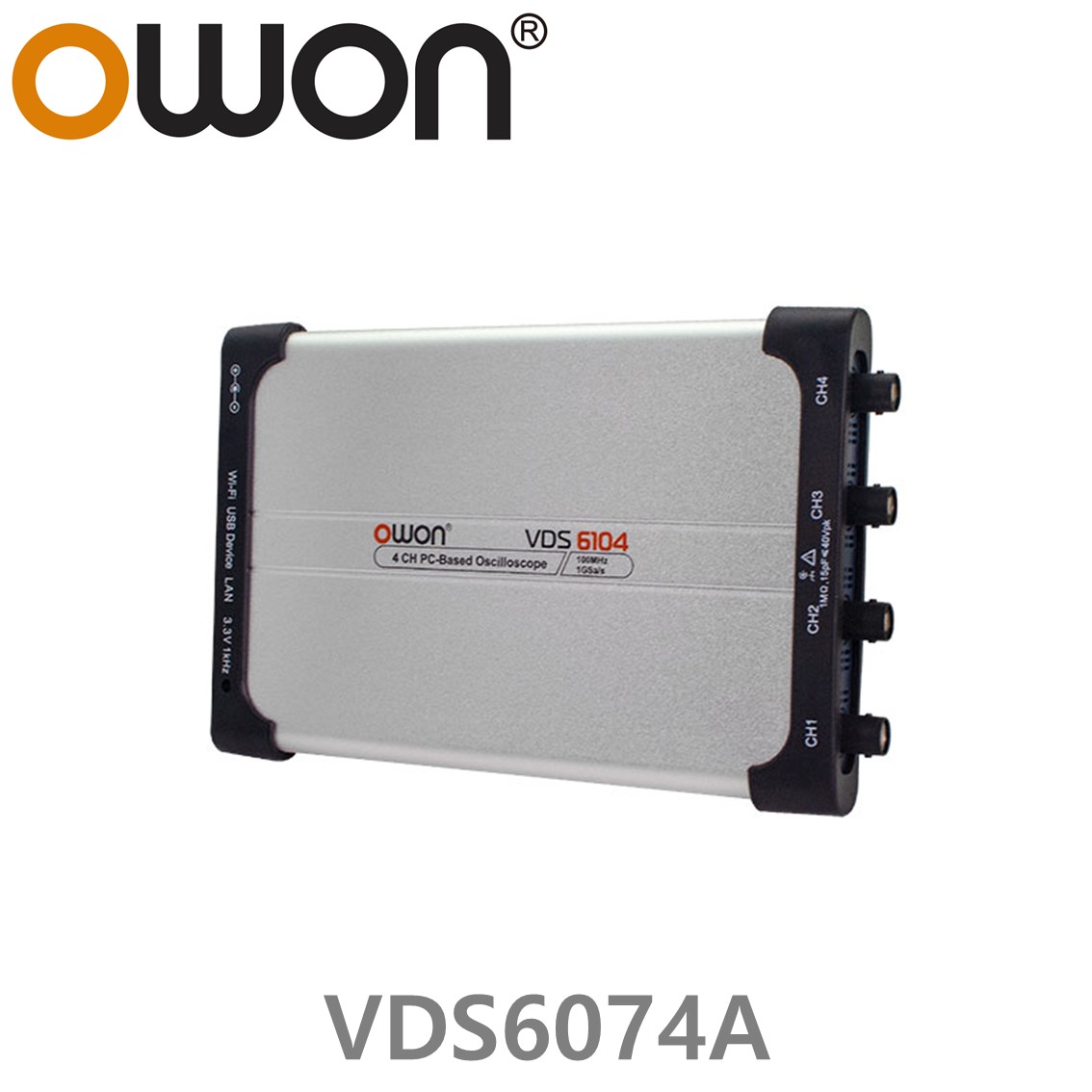 [ OWON ] VDS6074A PC 디지탈 오실로스코프 70MHz, 4CH, 1GS/s