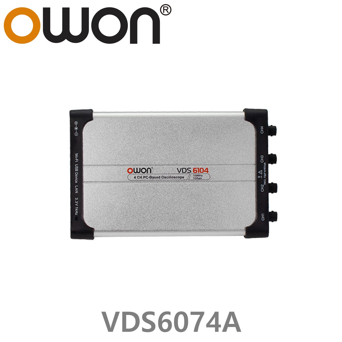 [ OWON ] VDS6074A PC 디지탈 오실로스코프 70MHz, 4CH, 1GS/s