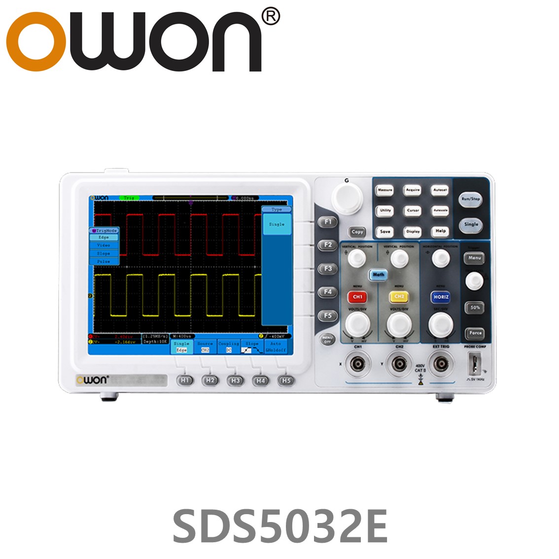 [ OWON ] SDS5032E 휴대용 디지탈 오실로스코프 30MHz, 2CH, 500MS/s