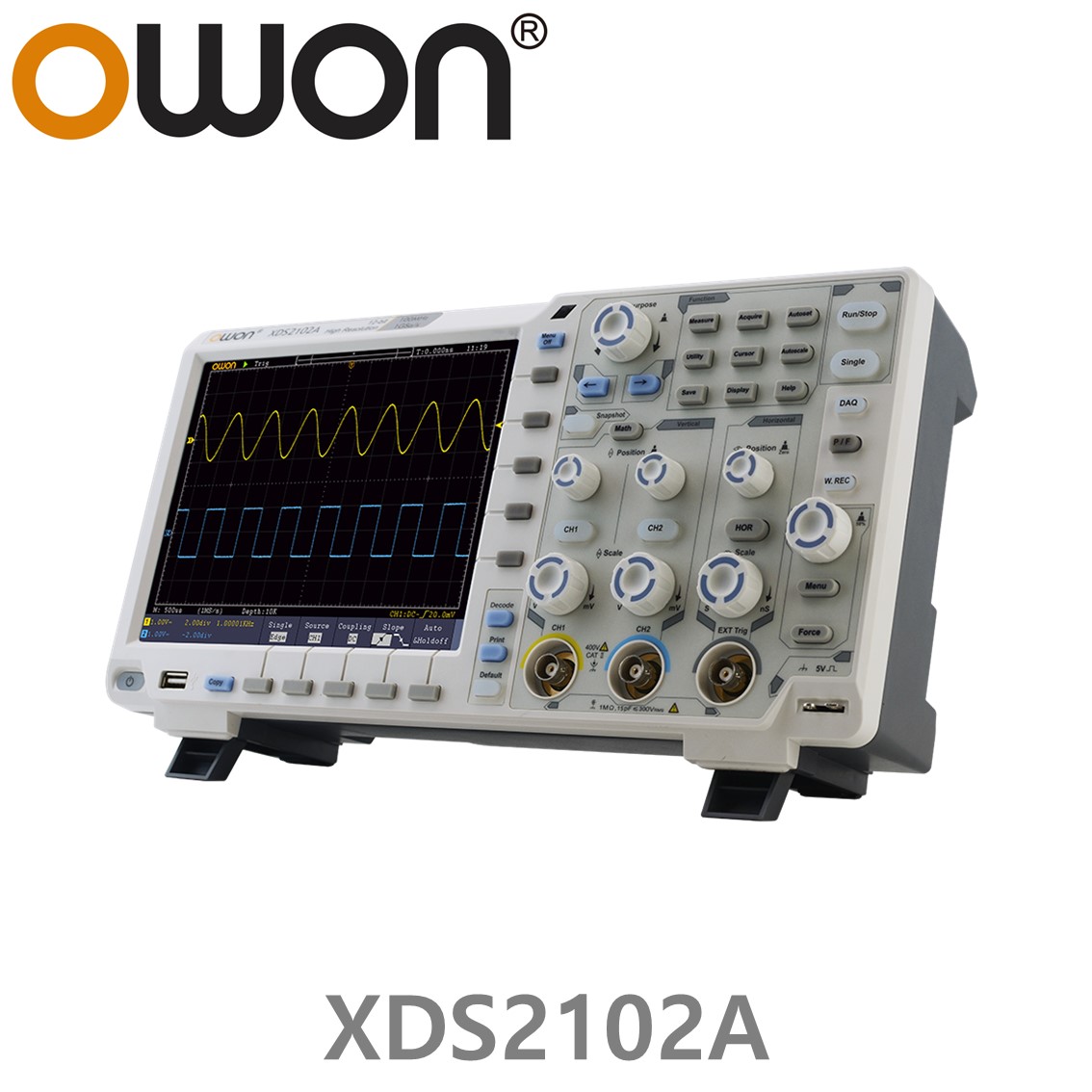 [ OWON ] XDS2102A 디지탈 오실로스코프 100MHz, 2CH, 1GS/s