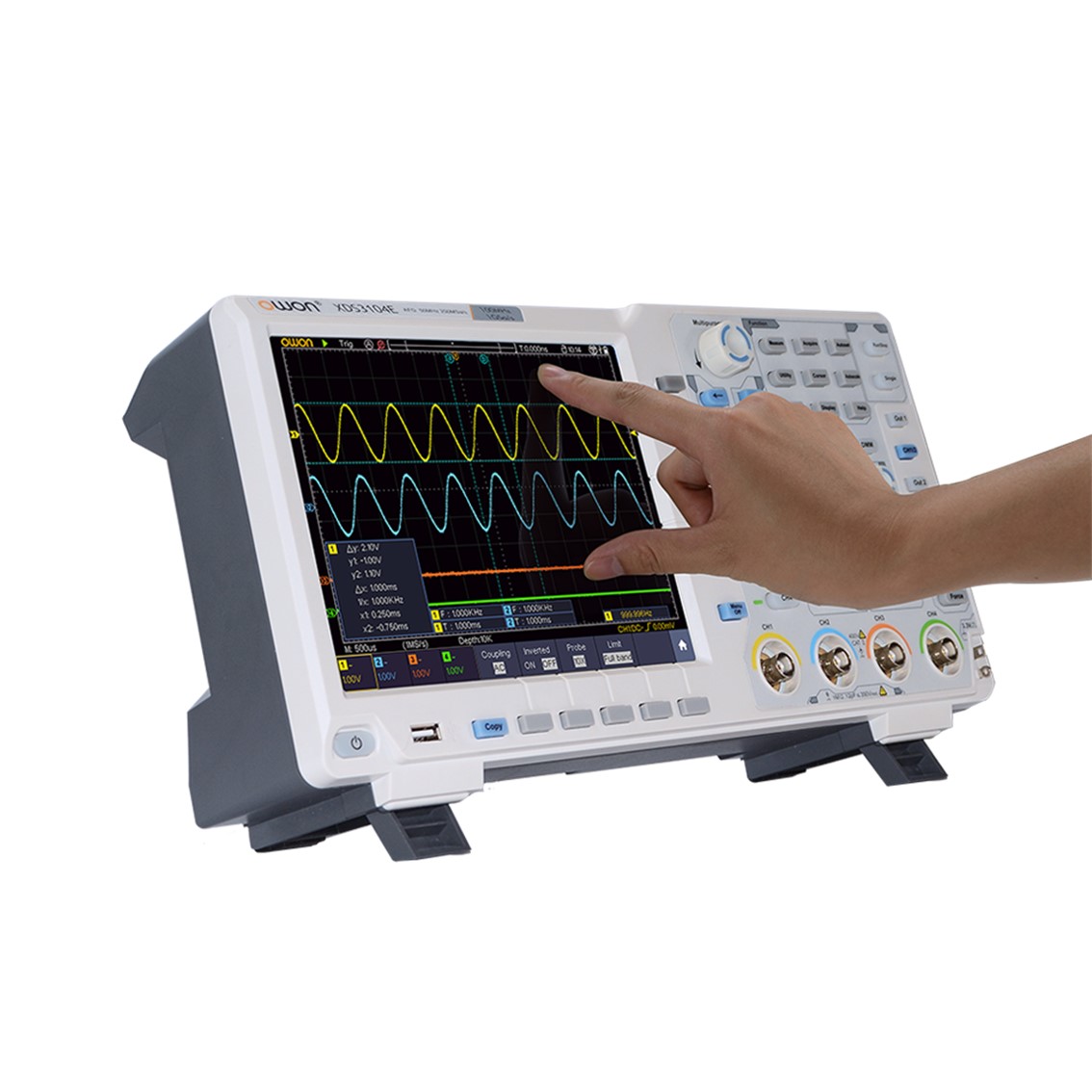 OWON XDS3062A 올인원 오실로스코프 2CH/60MHz,1GS/s, 데이타로깅, 멀티미터, 임의파형발생기