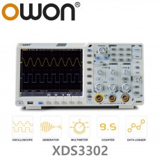 [ OWON ] XDS3302 올인원 디지탈 오실로스코프 ( 300MHz, 2CH, 2.5GS/s, 데이타로깅, 멀티미터, 임의파형발생기)