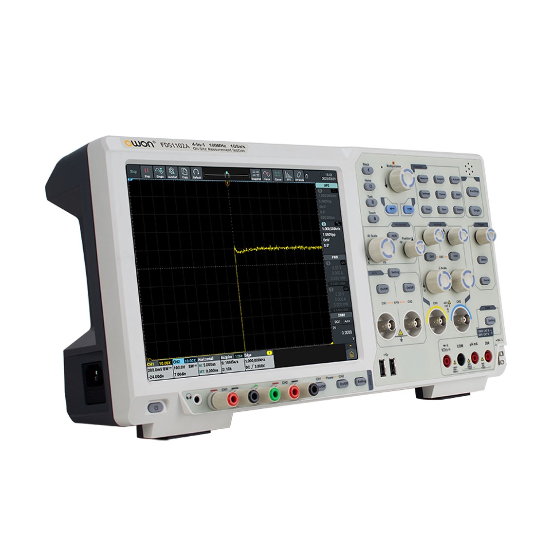 OWON FDS1102A 오실로스코프 2CH,100MHz,1GS,14Bits (신호발생기,멀티미터,주파수카운터,디코더 )