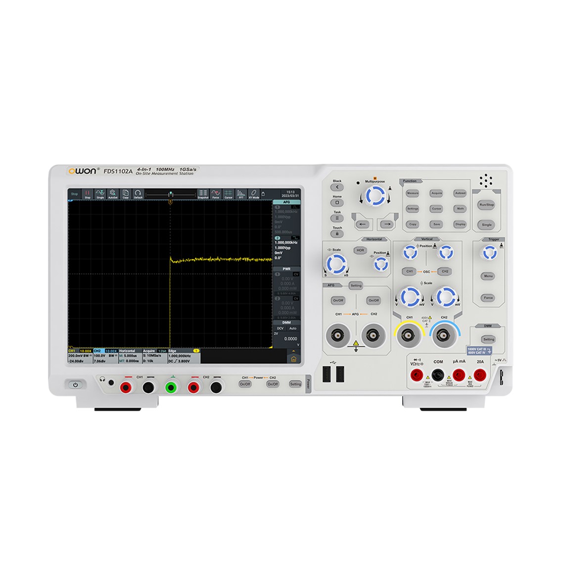 OWON FDS1102A 오실로스코프 2CH,100MHz,1GS,14Bits (신호발생기,멀티미터,주파수카운터,디코더 )