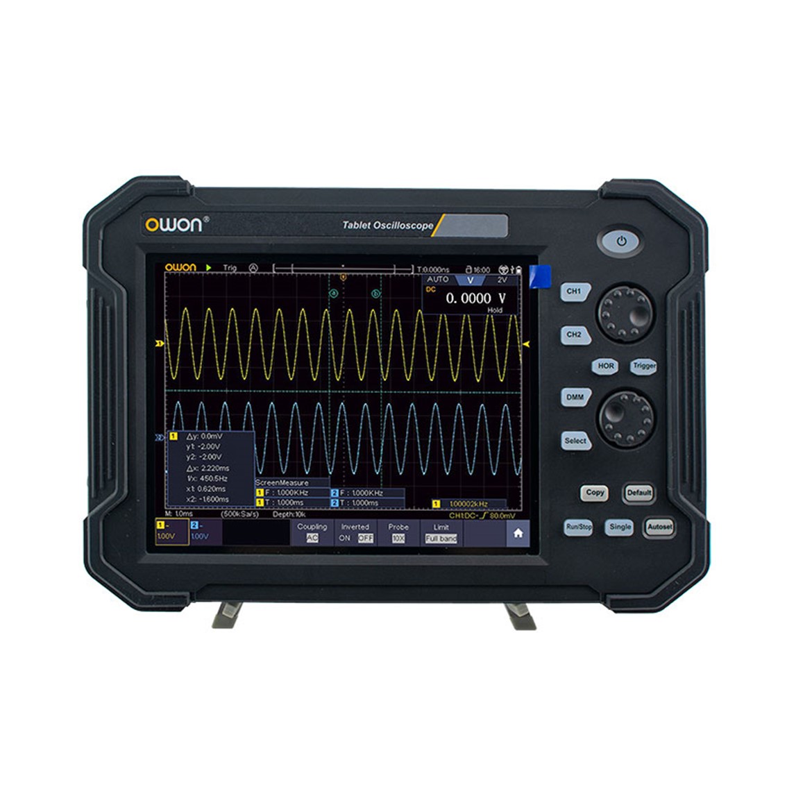 OWON TAO3122A 태블릿 오실로스코프 120MHz, 2CH, 1GS/s, 14Bit