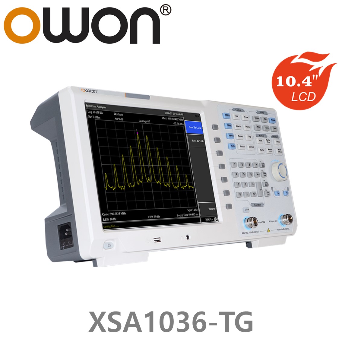 [ OWON ] XSA1036-TG 스펙트럼 아날라이저 9kHz~3.6GHz 트래킹 제너레이터