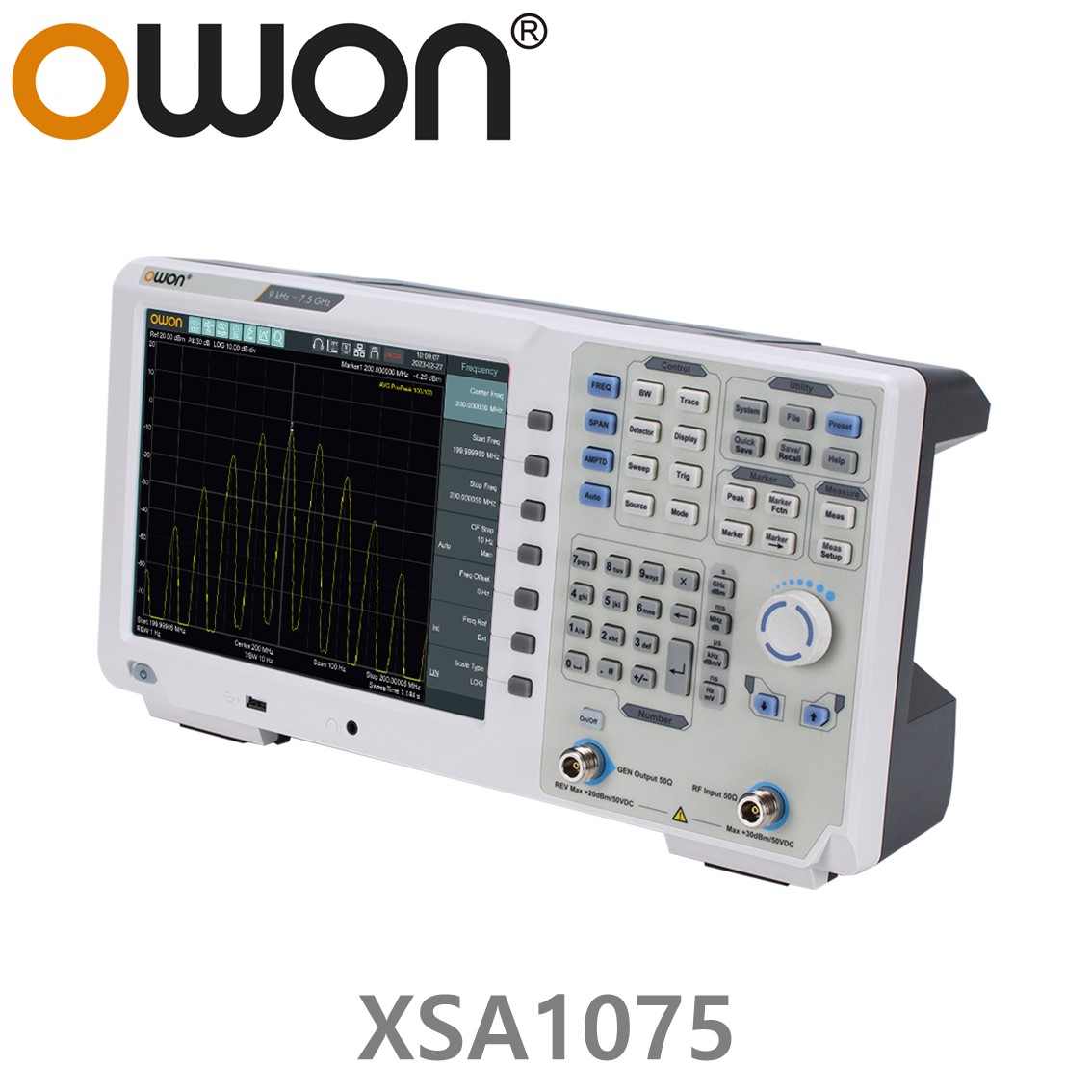 [ OWON ] XSA1075 스펙트럼 아날라이저 9kHz~7.5GHz 스펙트럼 분석기
