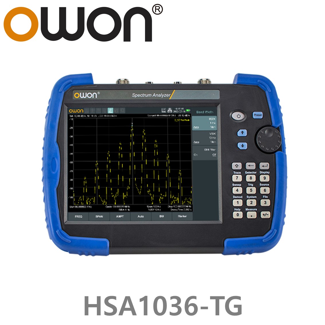 [ OWON ] HSA1036-TG 휴대용 스펙트럼 아날라이저 9 kHz to 3.6GHz 스펙트럼 분석기