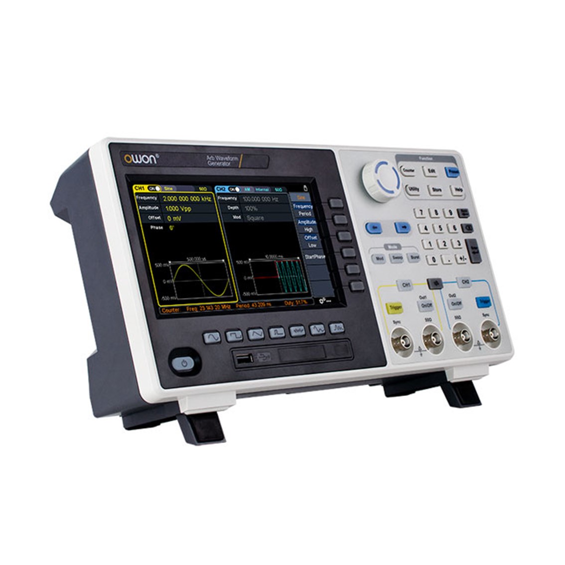 OWON XDG2080 임의 파형발생기 2CH, 80MHz, 500MS/s, 10M Memory