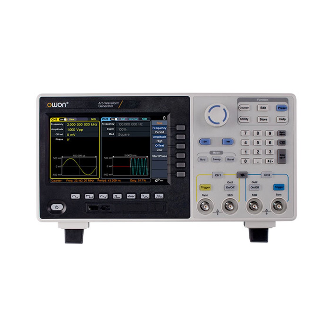 OWON XDG2080 임의 파형발생기 2CH, 80MHz, 500MS/s, 10M Memory