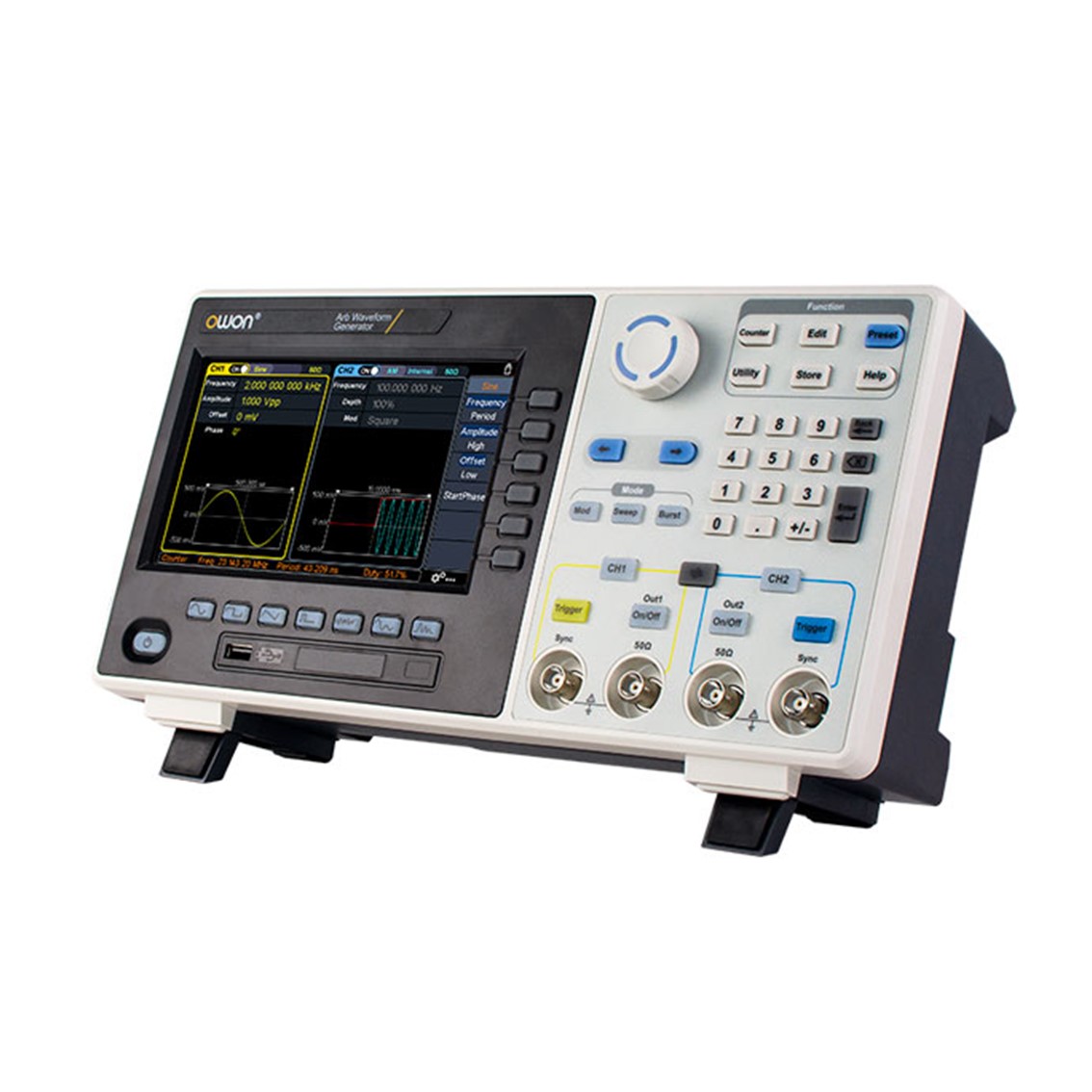 OWON XDG2080 임의 파형발생기 2CH, 80MHz, 500MS/s, 10M Memory