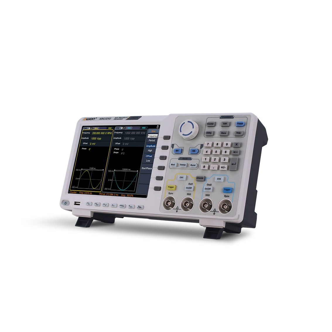 OWON XDG3252  임의파형발생기 2CH, 250MHz, 1.25GS/s, 1M Memory