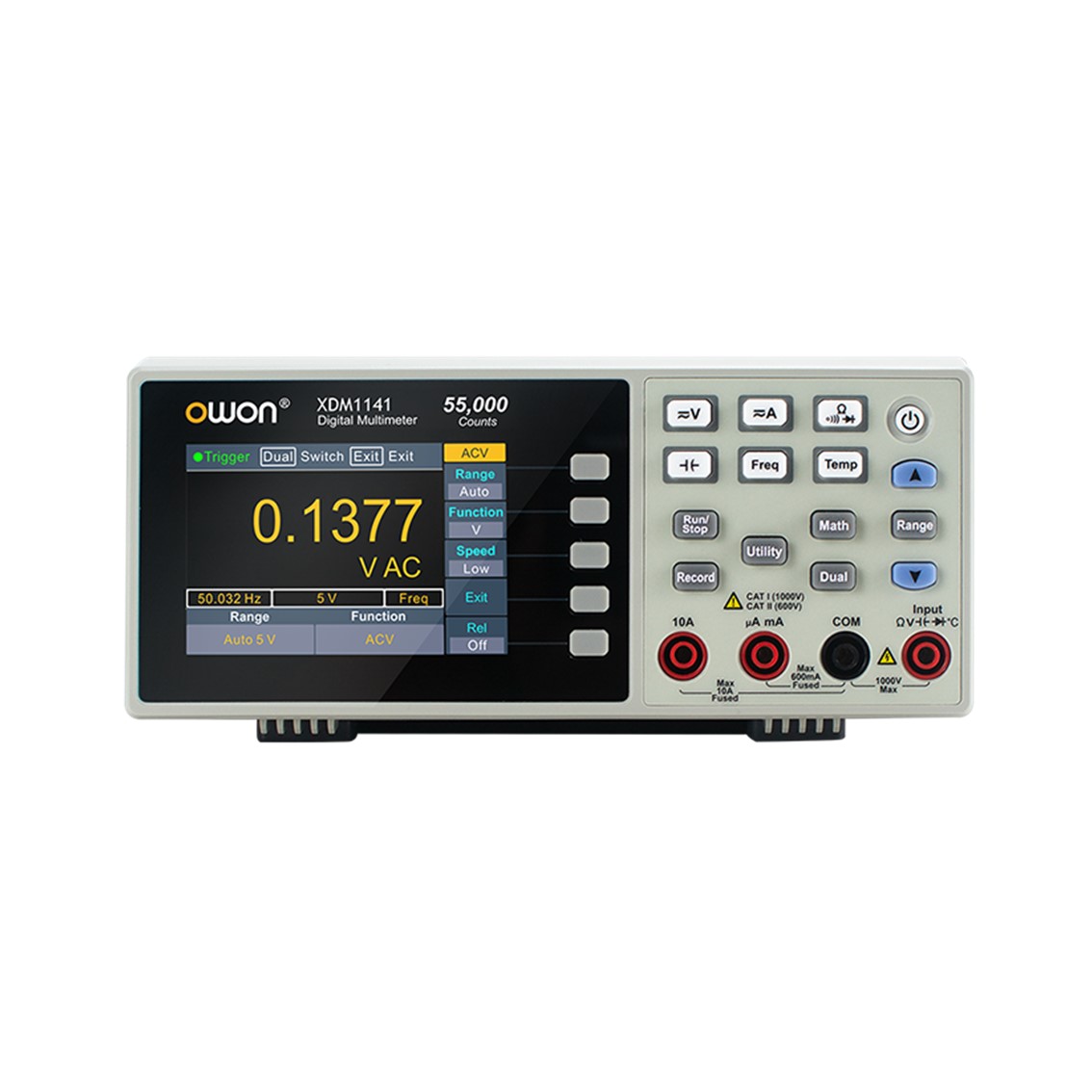OWON XDM1241  4.5 Digit 벤치타입 디지탈 멀미미터, USB, 60 rdgs/s