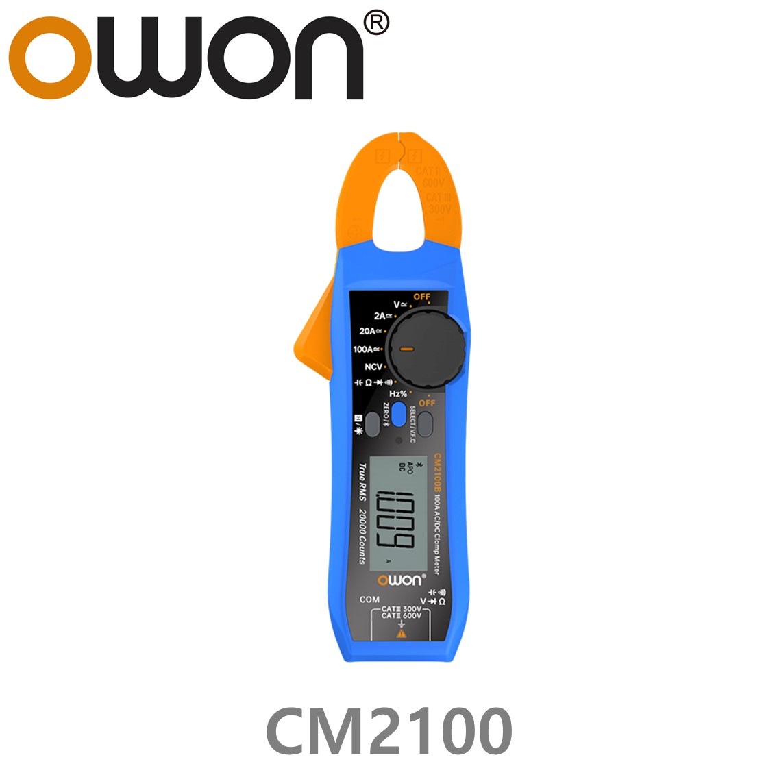 [ OWON ] CM2100 AC/DC 클램프미터, 후꾸메타 20000 count true RMS