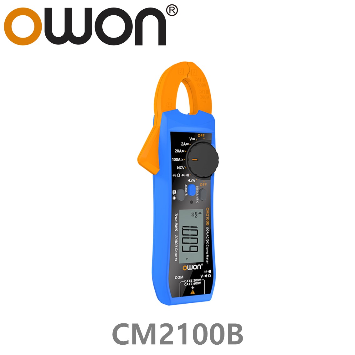 [ OWON ] CM2100B AC/DC 클램프미터, 후꾸메타, 20000 count true RMS, Bluetooth