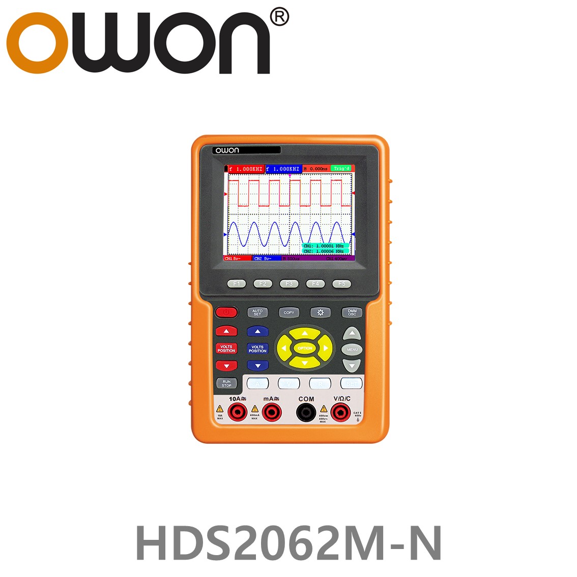 [ OWON ] HDS2062M-N 휴대용 디지탈 오실로스코프, 휴대용 DSO, 60MHz, 2CH, 500MS/s