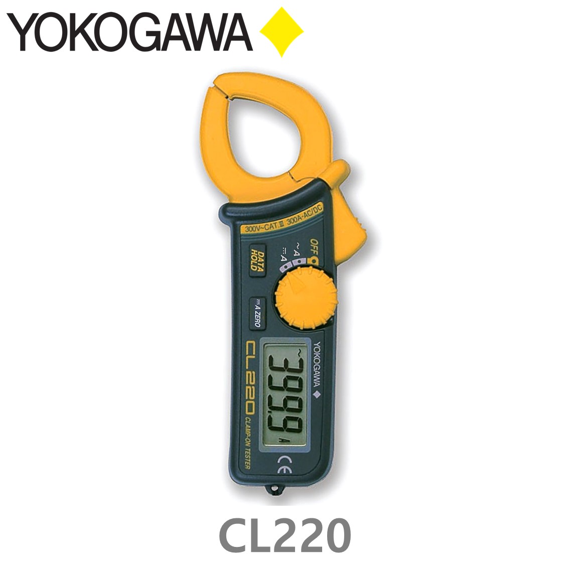 [ YOKOGAWA ] CL220 클램프미터 테스터, Digital Clamp-on Tester (AC/DC 300A)