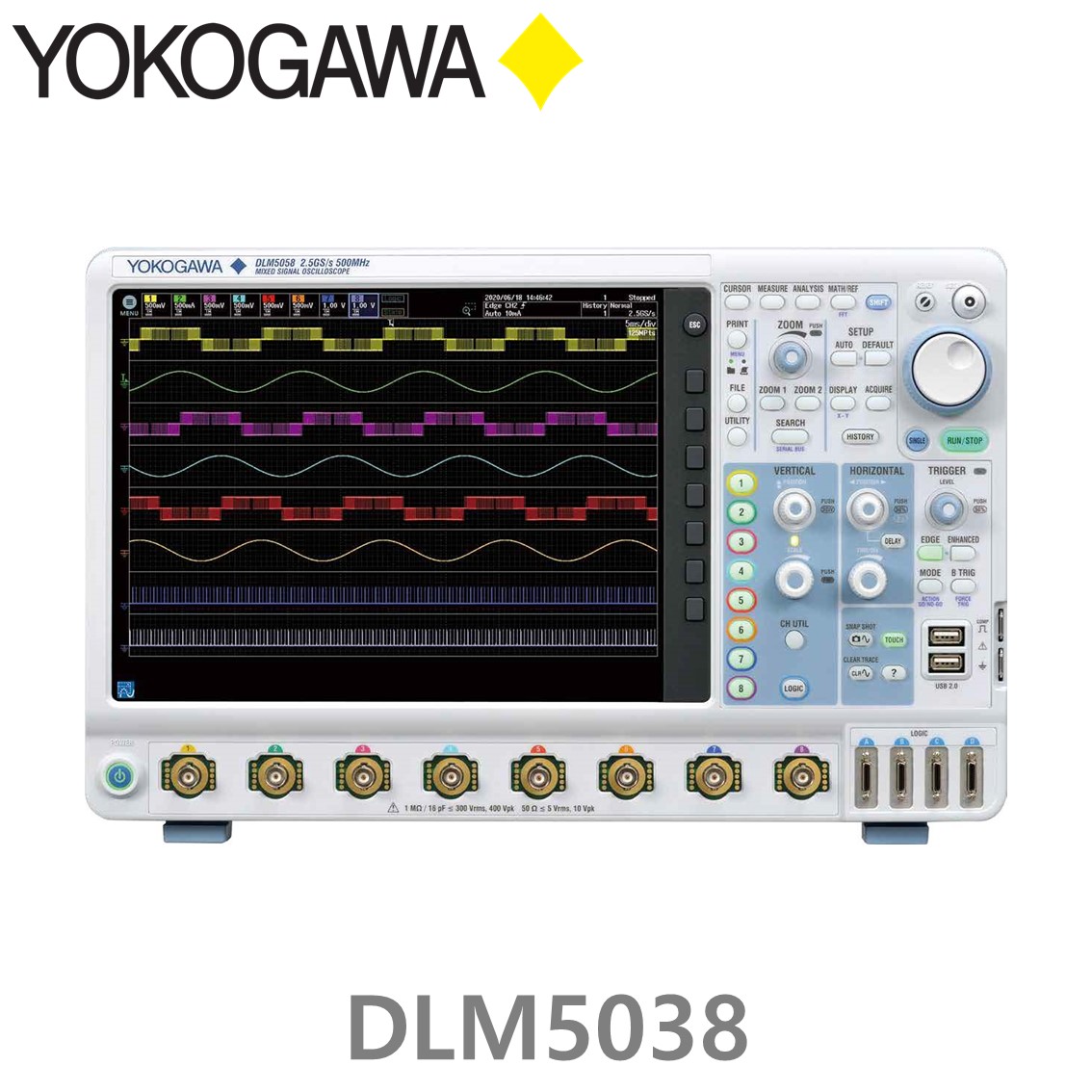 [ YOKOGAWA ] DLM5038 350MHz/8Ch, 요꼬가와 혼합신호 디지털오실로스코프