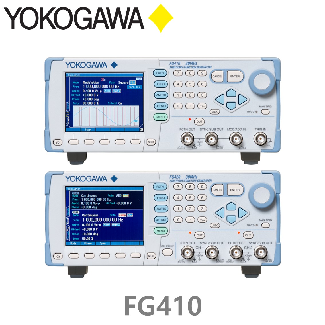 YOKOGAWA FG410 30MHz/1CH, 임의파형발생기, 함수발생기