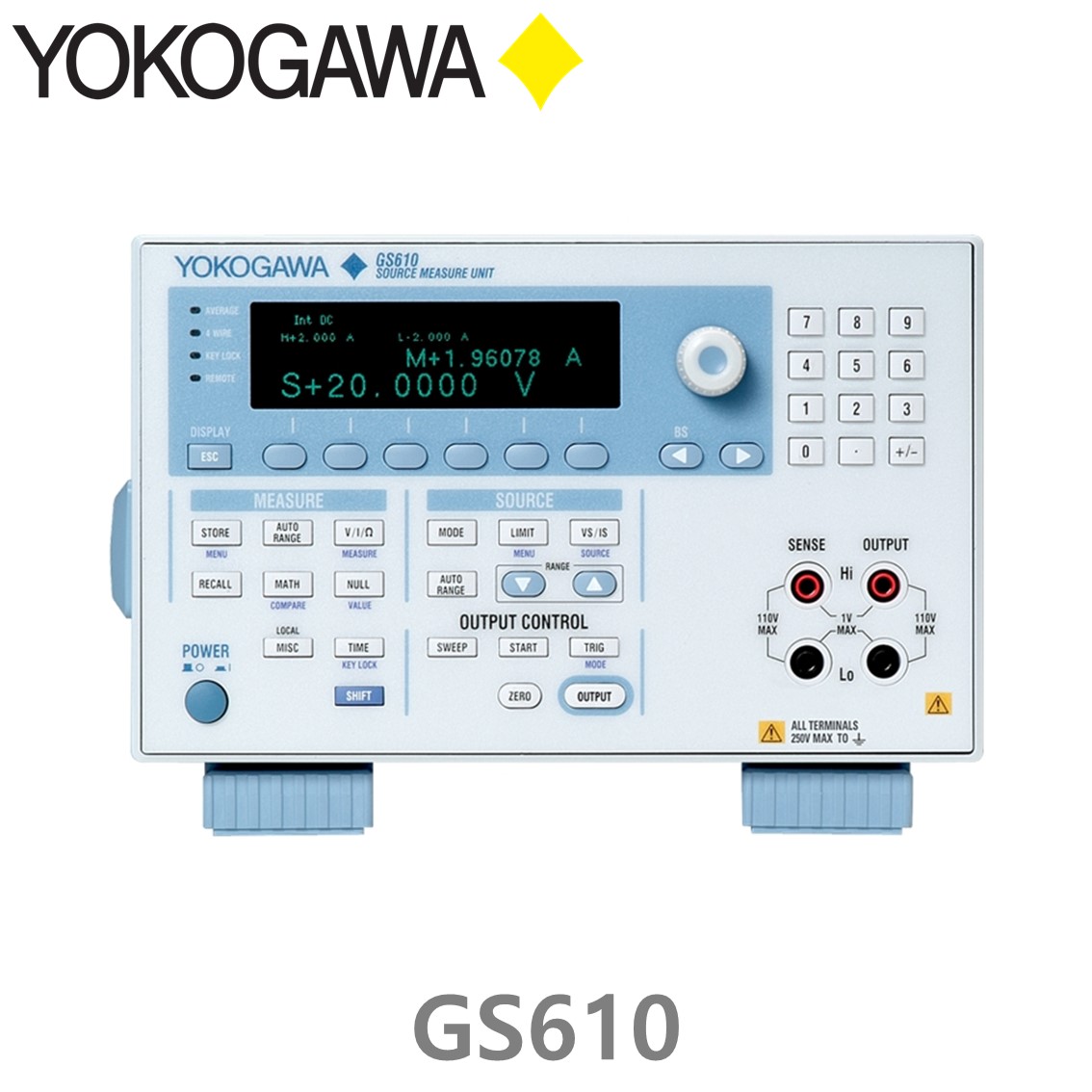 [ YOKOGAWA ] GS610 요꼬가와 소스 측정 장치, DC소스(110V,3.2A), 신호발생기