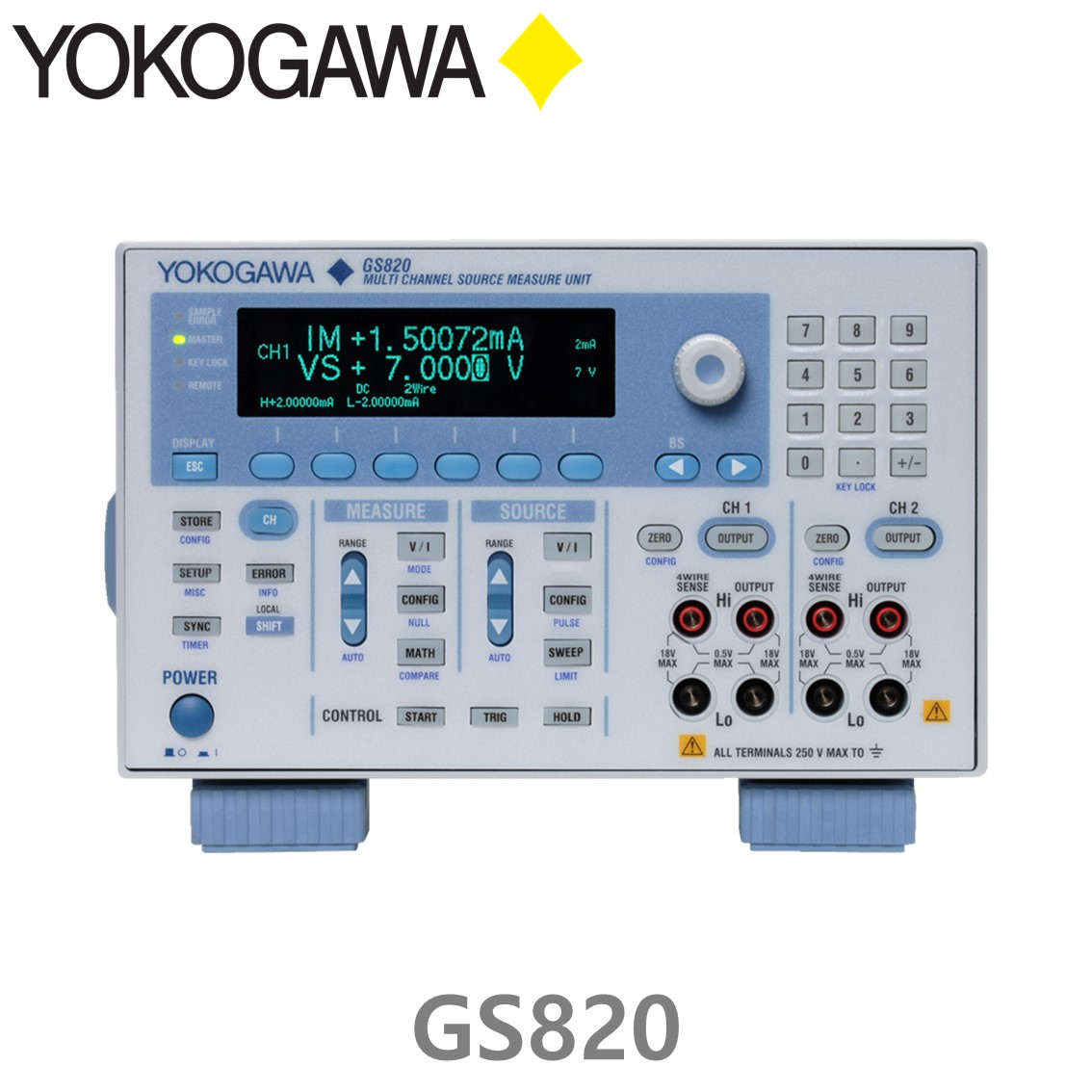 [ YOKOGAWA ] GS820 765601, 요꼬가와 다채널 소스측정장치 DC소스, 신호발생기