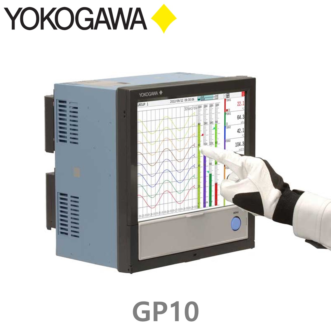 YOKOGAWA GP10 데이터로거 데이터레코더 3모듈,최대 30채널